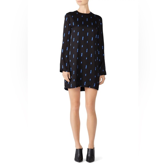 EQUIPMENT Anjelisa Lightening Bolt Shift Dress S - Picture 1 of 6